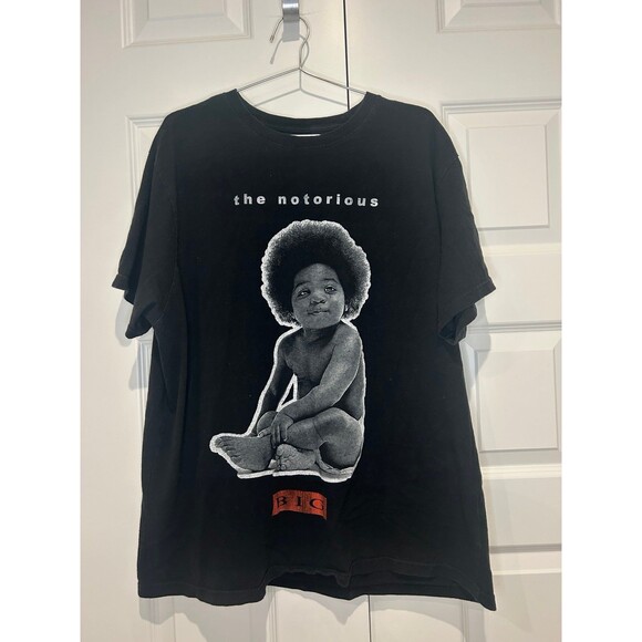 Notorious B.I.G T-Shirt Adult 1XL Mens Short Sleeve Cotton Graphic Tee - Picture 1 of 3